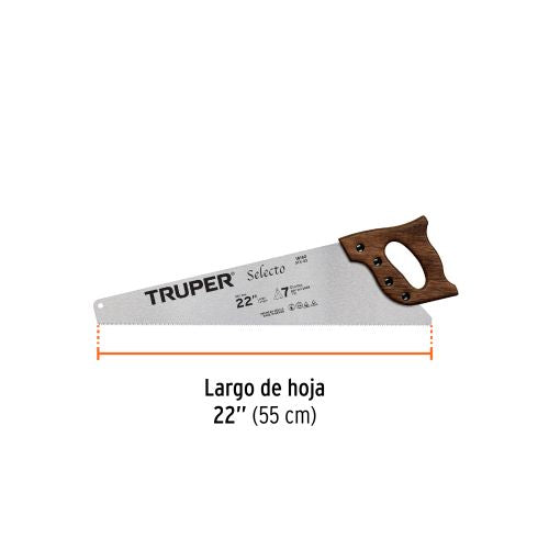 Serrucho STX-22 Acero Alto Carbono | 0.9 mm | 7 DPI