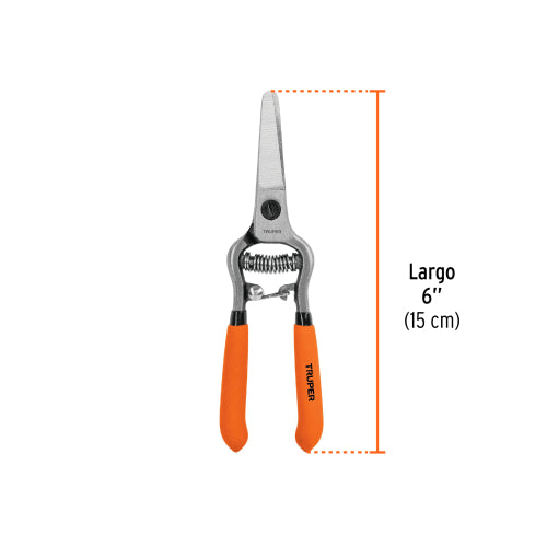 Tijera de Poda Profesional 6" - Corte Preciso y Duradero