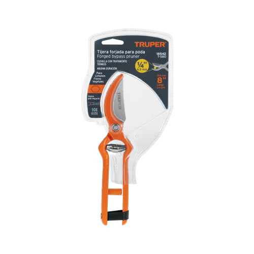 Tijera de Poda Profesional 8" Forjada - Corte Preciso