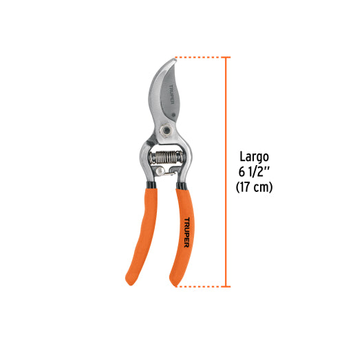 Tijera de Poda Profesional 6" - Corte Preciso y Seguro