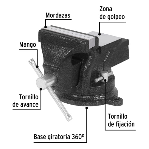Tornillo de Banaco Ligero TB-4P 4" - Compacto y Versátil
