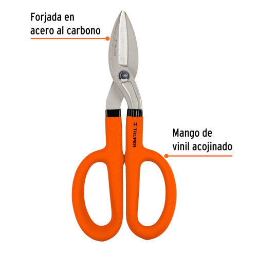 Tijera para Hojalatero 10" Mangos Vinil Acojinado