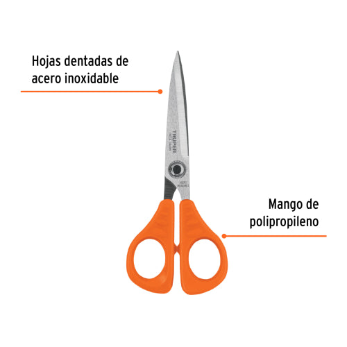 TIJERA PARA OFICINA 6-1/2 DE ACERO INOXIDABLE