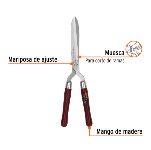 Tijera Classic T-19 con Mangos de Madera | Diseño Duradero