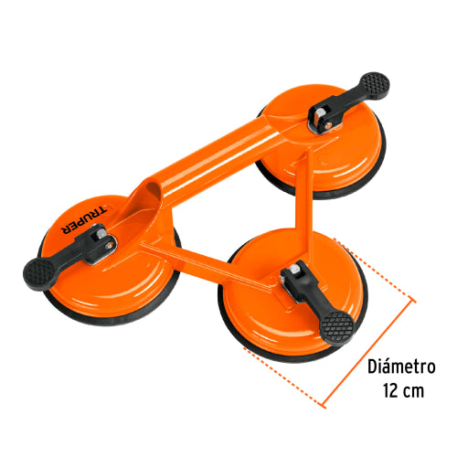 Ventosa de Aluminio Truper - 3 Copas de Succión