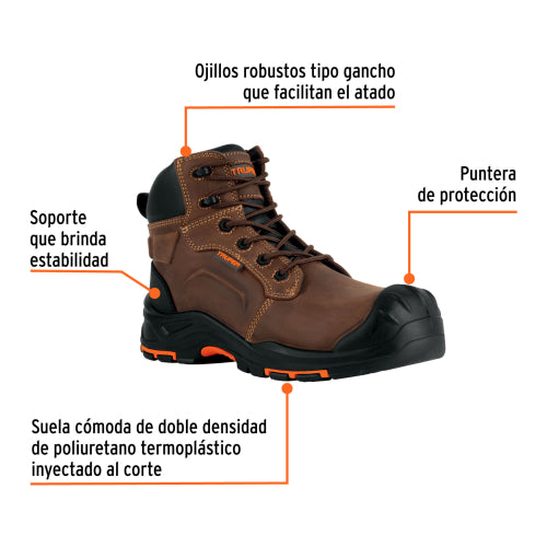 Zapatos Dielectricos con Casquillo #26 Café - Seguridad y Estilo