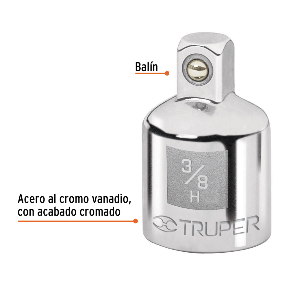 Adaptador 3/8" X 1/4" A-5255: Calidad Cromo Vanadio