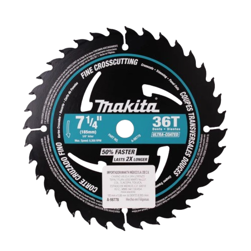 Sierra Circular 7-1/4" 36D TCG para Madera - Corte Profesional