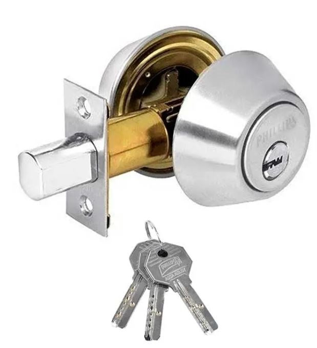 MX5349 CERROJO PHILLIPS AS B262, LLAVE LLAVE, COLOR ACERO, A