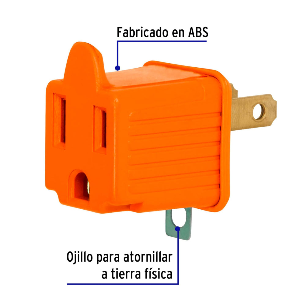 Adaptadores 3 a 2 AD-32N | Rudo en ABS/PVC | Seguridad