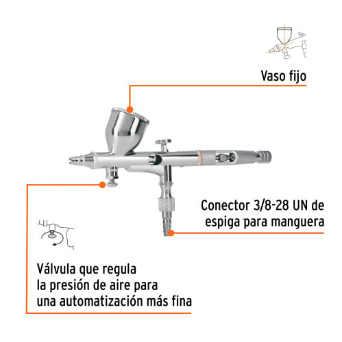 Pistola Aerógrafo AERO-35 - Precisión Profesional 0.3mm