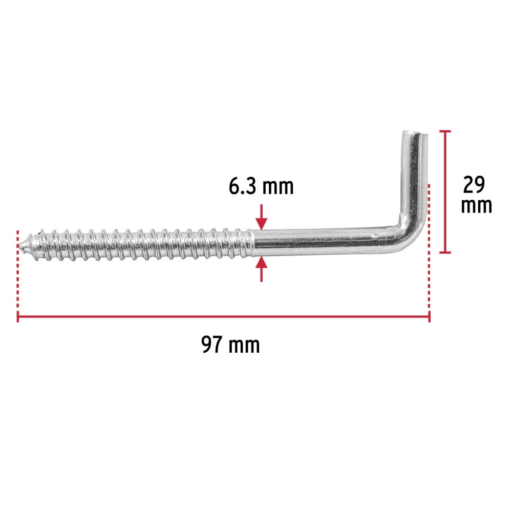 Alcayata Roscada 23x110mm - Alta Resistencia & Duración