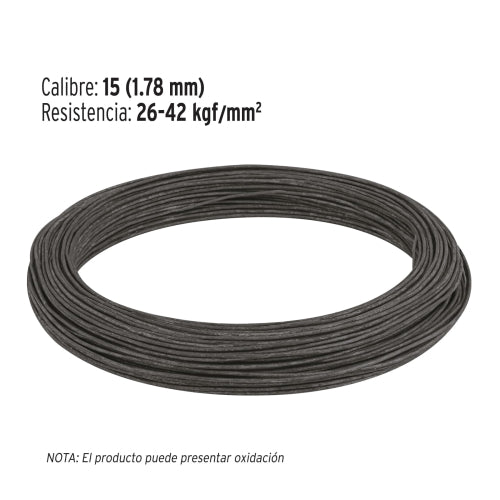 Alambre Recocido Calibre 15 - Alta Flexibilidad, 1kg