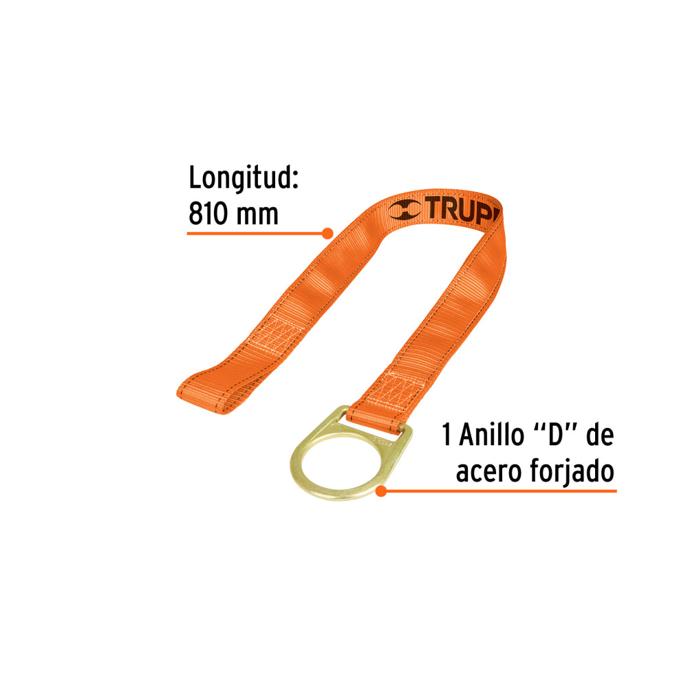 ANCLA DE CONEXION PARA ARNESES, 90 CM