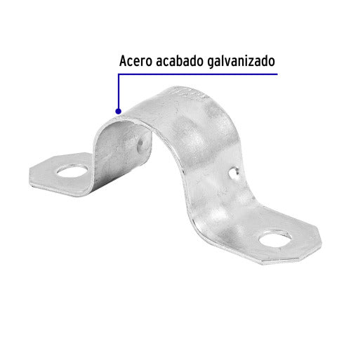 Abrazadera Omega 1/2" Voltech - Sujeción Segura