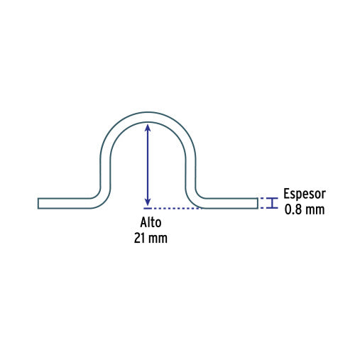 Abrazadera Tubo Omega 3/4″ - Calidad Voltech