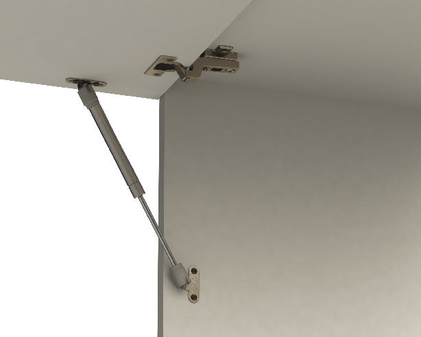Gas Spring Acero Plateado Häfele para Puertas Elevables