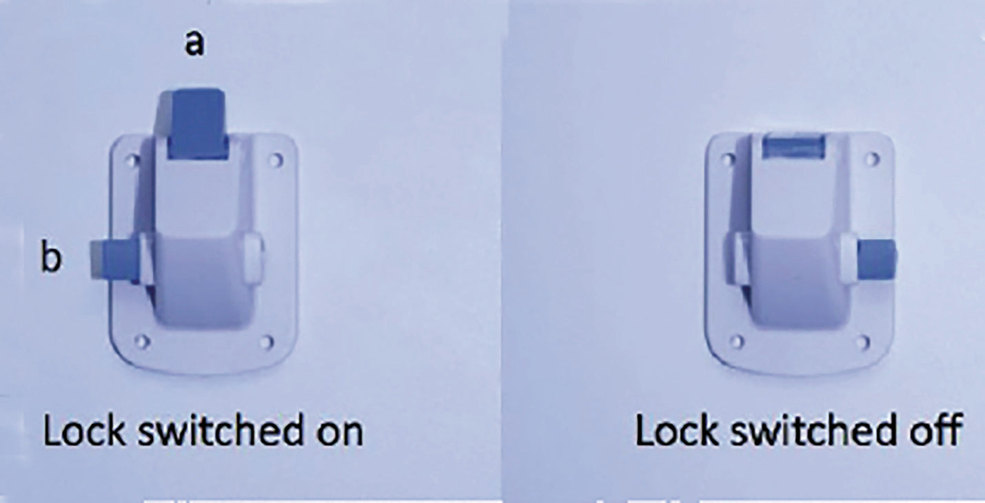 Cerradura Magnética V2 Azul Häfele - Seguridad y Estilo
