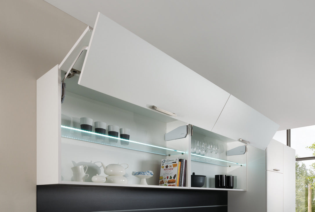 Häfele Free Fold Gris 770-840 | Puerta Elevable Sin Tirador