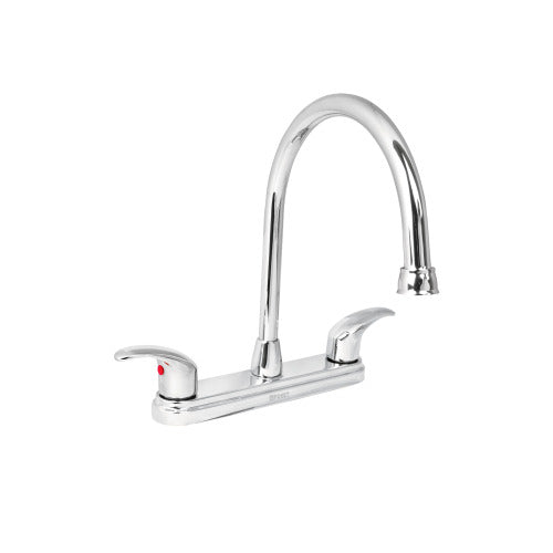 Mezcladora Cocina 8" Cuello Alto con Palanca - Calidad Premium