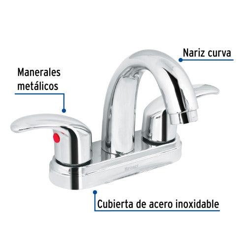 Mezcladora 4 Lavabo Alto Palanca - Estilo y Durabilidad