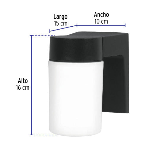 Arbotante de Vidrio Tipo Vaso - Diseño Elegante Voltech