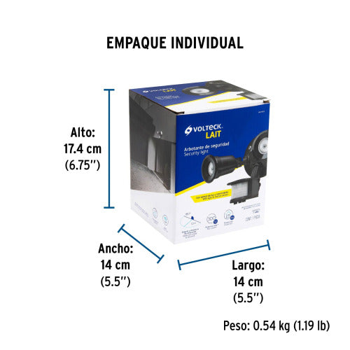 Luminario 300W con Sensor de Movimiento Exterior