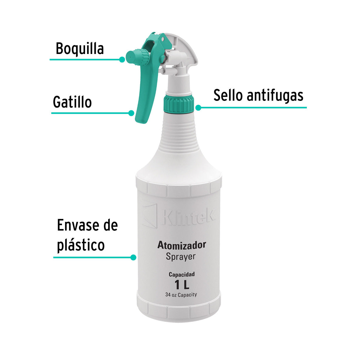 Atomizador de 1L - Pulverizador Eficiente y Duradero