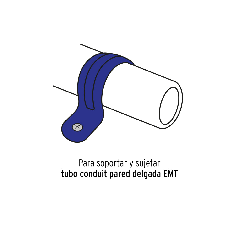 Abrazadera de Tubo Uña 1' Voltech - Calidad Premium