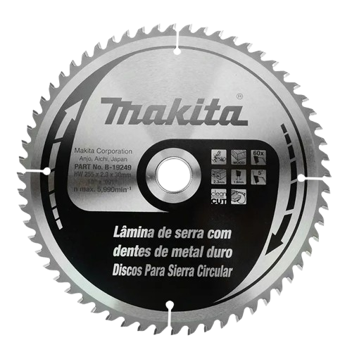 Sierra Circular TCT 10x30/16x60 para Madera - Corte Preciso