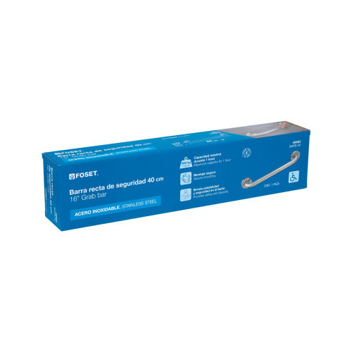 Barra Recta de Seguridad 1-1/4" x 40 cm | Alta Resistencia