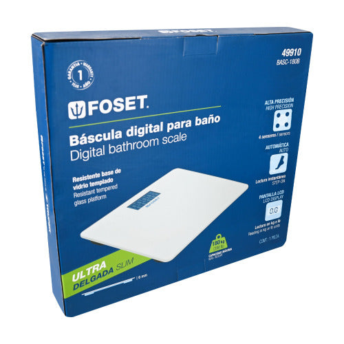 Báscula de Baño Digital 180kg - Precisión Garantizada