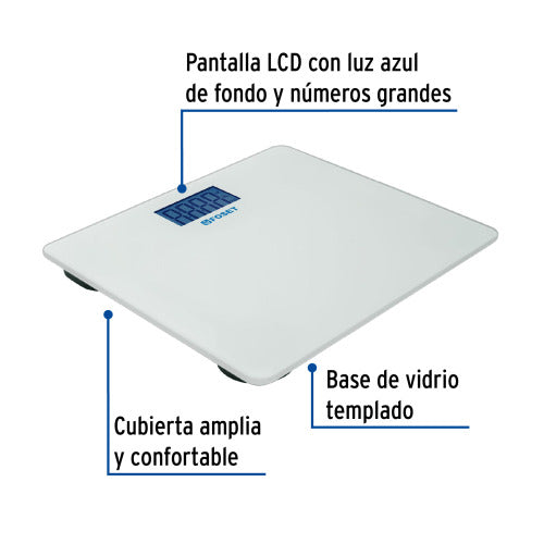 Báscula de Baño Digital 180kg - Precisión Garantizada