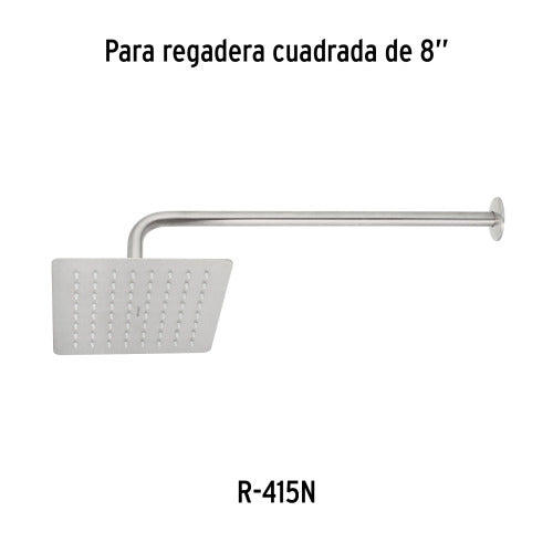 Brazo Recto 50cm con Chapetón - Ideal para Regaderas
