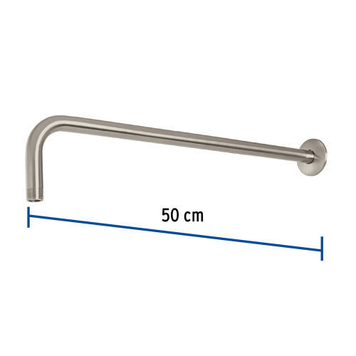 Brazo Recto 50cm con Chapetón - Ideal para Regaderas