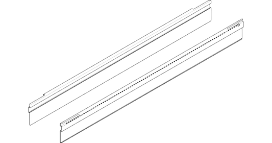 Soporte ORGA-LINE LN=500 mm para TANDEMBOX intivo - Resistente