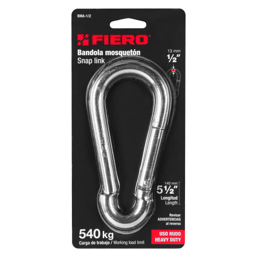 Bandola Mosquetón Acero 1/2' - Resistencia Garantizada