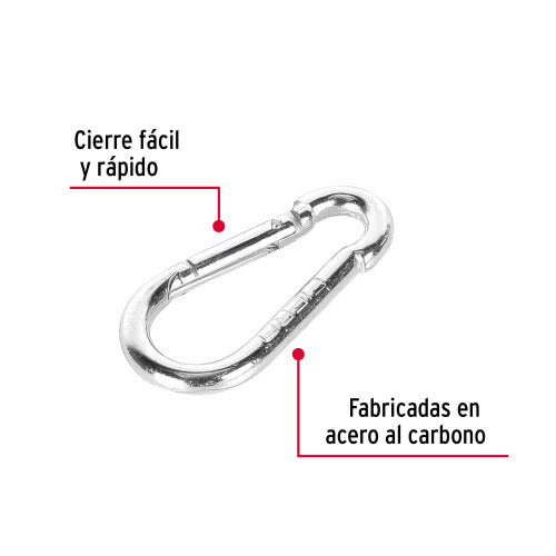 Bandola Mosquetón Acero 3/16 - Resistente y Duradera