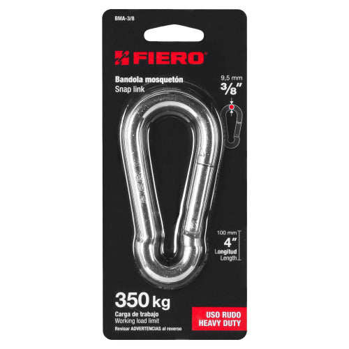Bandola Mosquetón 3/8" - Acero Duradero