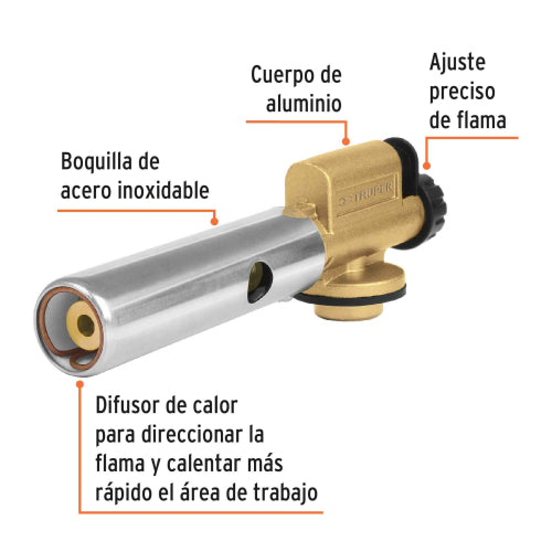 Lata Roscada con Encendido Instantáneo - Aluminio