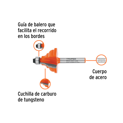 Broca Española Profesional BROU-ESP1-1/4X - Alta Durabilidad