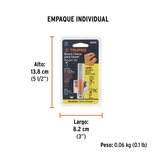 Broca Jovel con Balero BROU-J1X: Herramienta de Precisión