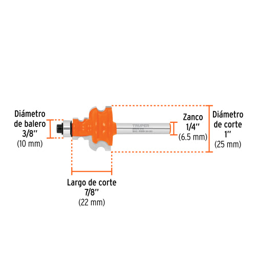 Broca Jovel con Balero BROU-J1X: Herramienta de Precisión