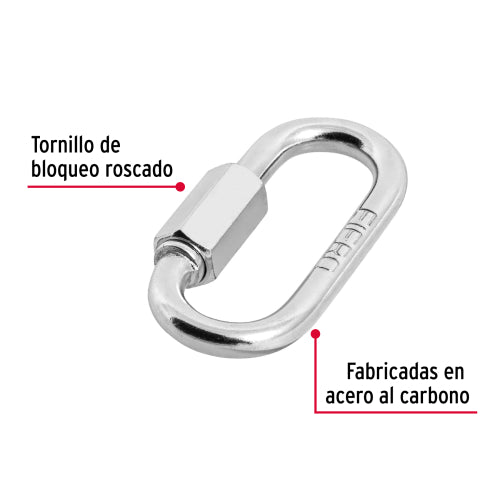 Bandola Segura con Acero 3/16 | Manijas Anti-deslizantes
