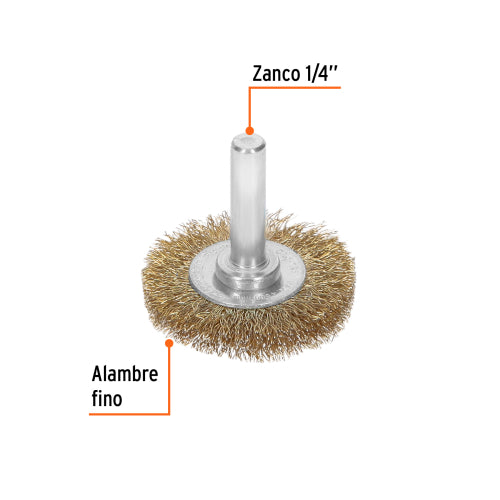 Carda Circular de Alambre Fino CA-1-1/2F