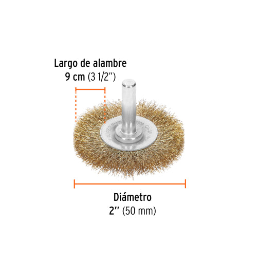 Alambre Cal. 0.17 mm Acero Latonado para Pulido | CA-2F