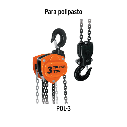 Cadena para Polipasto 3 Toneladas - Alta Resistencia