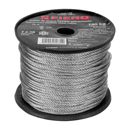 Metro de Cable de Acero 3/32" - Alta Resistencia y Durabilidad