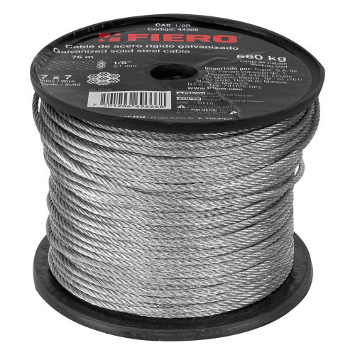 Metro de Cable de Acero 1/8" Rígido - Alta Durabilidad