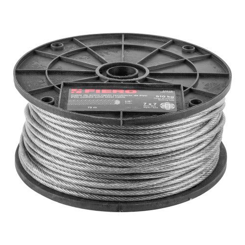 Metro de Cable de Acero 1/8" Rigido Recubierto - Durabilidad Garantizada